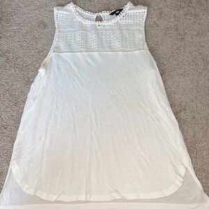 White lace tank top